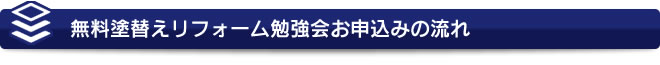 無料塗替えリフォーム勉強会お申込みの流れ
